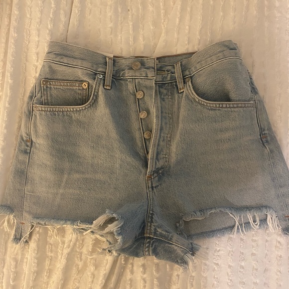 Agolde Dee Ultra High Rise Denim Short in Digit - Picture 9 of 9